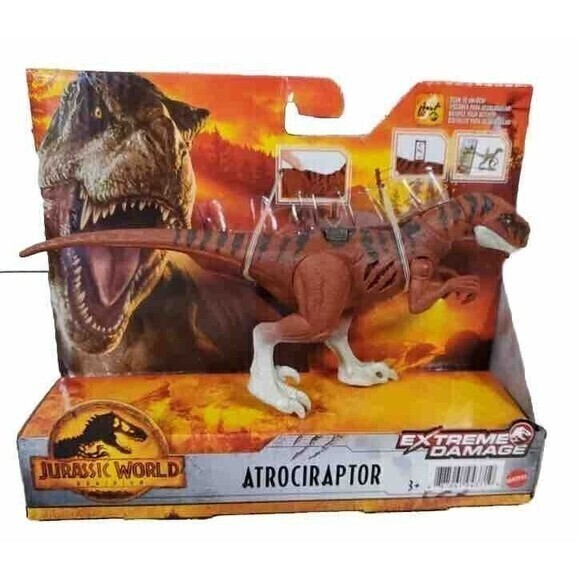 Jurassic World Dominion Extreme Damage Atrociraptor Dinosaur Action‎ Figure NEW - Picture 1 of 3